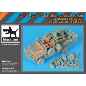   Black Dog T35181 Land Rover Australian spec.forces big set for Hobby Boss makett dioráma kiegészítő (1/35)