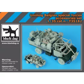   Black Dog T35182 Unimog Belgian spec. forces accessories set for Revell makett dioráma kiegészítő (1/35)