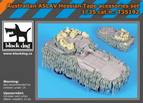 Black Dog T35192 Australian ASLAV hessian tape accessories set for Trumpeter makett dioráma kiegészítő (1/35)