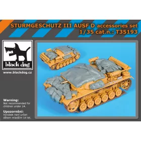   Black Dog T35193 Sturmgeschutz III AUSF D accessories set for Dragon makett dioráma kiegészítő (1/35)