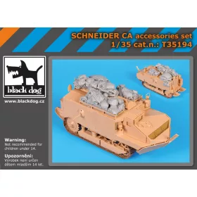   Black Dog T35194 Schneider CA accessories set for Hobby Boss makett dioráma kiegészítő (1/35)