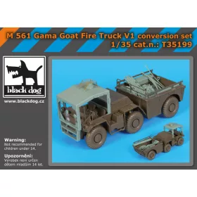   Black Dog T35199 M 561 Gama Goat fire truck V1 for Tamiya makett dioráma kiegészítő (1/35)