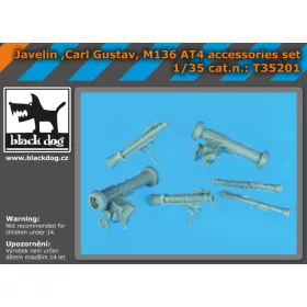   Black Dog T35201 Javelin,Carl Gustav,M136 AT4 accessories set makett dioráma kiegészítő (1/35)
