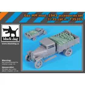   Black Dog T35203 GAZ MM mod.1943 accessories set for Mini Art makett dioráma kiegészítő (1/35)