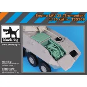   Black Dog T35209 Engine LAV 25 (Trumpeter) for Trumpeter makett dioráma kiegészítő (1/35)