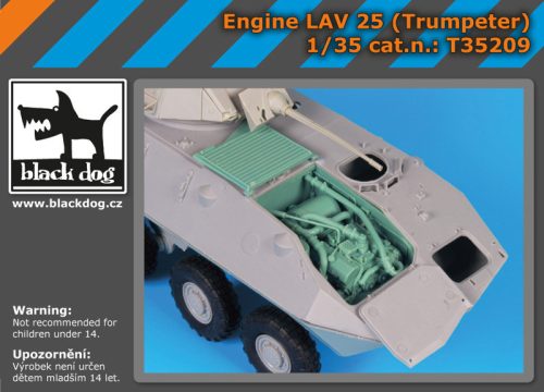 Black Dog T35209 Engine LAV 25 (Trumpeter) for Trumpeter makett dioráma kiegészítő (1/35)