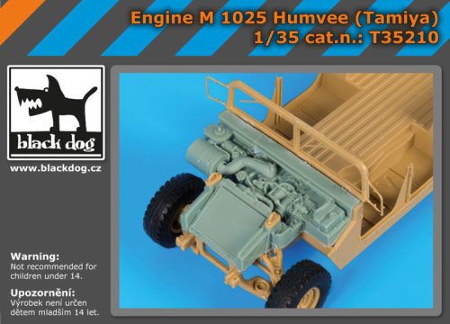 Black Dog T35210 Engine M 1025 Humvee (Tamiya) for Tamiya makett dioráma kiegészítő (1/35)