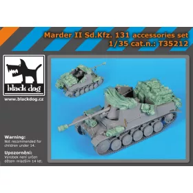   Black Dog T35212 Marder II Sd.Kfz 131 acessories set fot Dragon makett dioráma kiegészítő (1/35)