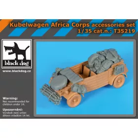   Black Dog T35219 Kübelwagen Africa Corps accessories set for Tamiya makett dioráma kiegészítő (1/35)