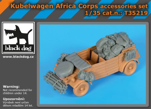 Black Dog T35219 Kübelwagen Africa Corps accessories set for Tamiya makett dioráma kiegészítő (1/35)