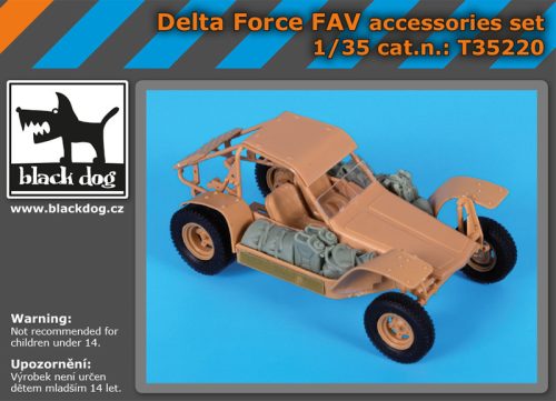 Black Dog T35220 Delta Force FAV accessories set for Hobby Boss makett dioráma kiegészítő (1/35)