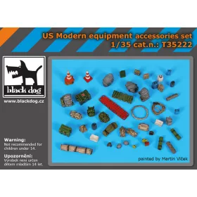   Black Dog T35222 Us modern equipment accessoris set makett dioráma kiegészítő (1/35)