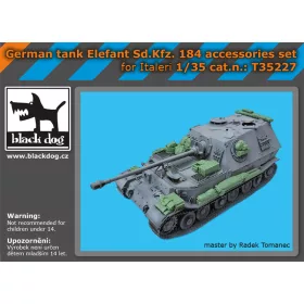   Black Dog T35227 German tank Elefant Sd.Kfz 184 accessories set for Italeri makett dioráma kiegészítő (1/35)