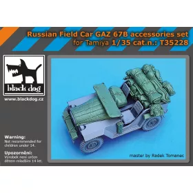  Black Dog T35228 Russian field car Gaz 67 B accessories set for Tamiya makett dioráma kiegészítő (1/35)