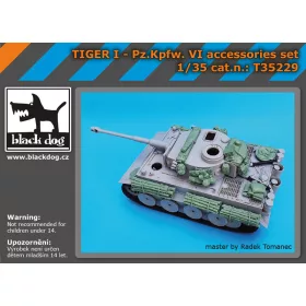   Black Dog T35229 Tiger I Pz Kpfw VI aaccessories set for Academy makett dioráma kiegészítő (1/35)
