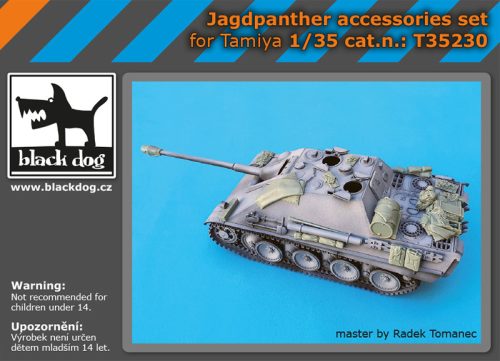 Black Dog T35230 Jagdpanther accessories set for Tamiya makett dioráma kiegészítő (1/35)