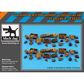   Black Dog T35232 German WW 2 equipment accessories set makett dioráma kiegészítő (1/35)