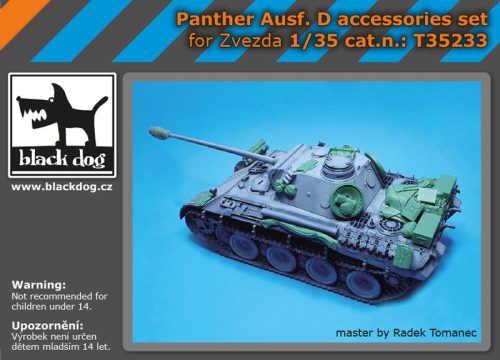 Black Dog T35233 Panther Ausf D. Accessories set for Zvezda makett dioráma kiegészítő (1/35)