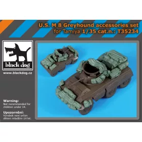   Black Dog T35234 U.S. M 8 Greyhound accessories set for Tamiya makett dioráma kiegészítő (1/35)