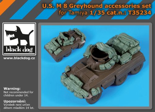 Black Dog T35234 U.S. M 8 Greyhound accessories set for Tamiya makett dioráma kiegészítő (1/35)