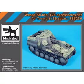   Black Dog T35236 Wespe Ssd.Kfz 124 accessories set for Tamiya makett dioráma kiegészítő (1/35)