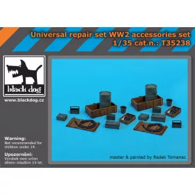   Black Dog T35238 Universal repair set WW II accesssories set makett dioráma kiegészítő (1/35)