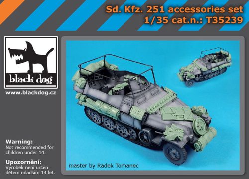 Black Dog T35239 Sd.Kfz. 251 accessories set makett dioráma kiegészítő (1/35)