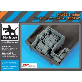   Black Dog T35242 M-109 engine for AFV makett dioráma kiegészítő (1/35)
