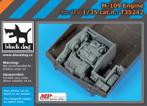 Black Dog T35242 M-109 engine for AFV makett dioráma kiegészítő (1/35)