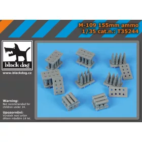   Black Dog T35244 M-109 155mm ammo makett dioráma kiegészítő (1/35)