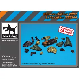   Black Dog T35246 German clothes WW II dioráma makett kiegészítő (1/35)