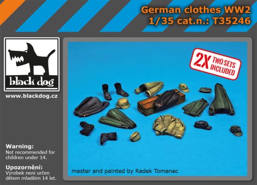 Black Dog T35246 German clothes WW II dioráma makett kiegészítő (1/35)