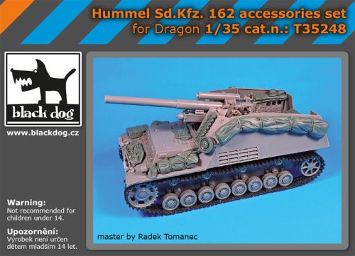 Black Dog T35248 Hummel Sd.Kfz 162 accessories set for Dragon dioráma makett kiegészítő (1/35)