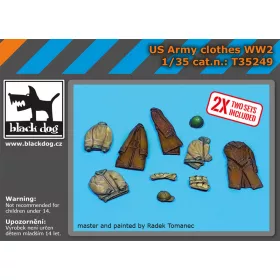   Black Dog T35249 US army clothes WW II dioráma makett kiegészítő (1/35)