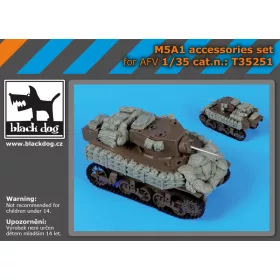   Black Dog T35251 M5A1 accessories set for AFV dioráma makett kiegészítő (1/35)