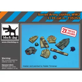  Black Dog T35253 Soviet army clothes WW II dioráma makett kiegészítő (1/35)
