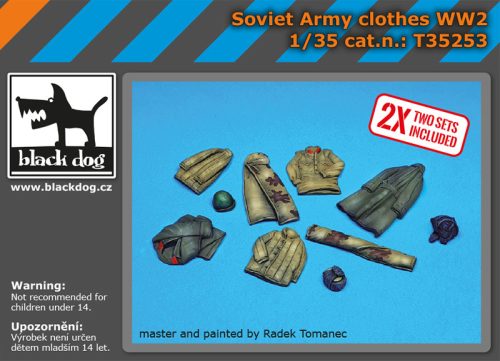 Black Dog T35253 Soviet army clothes WW II dioráma makett kiegészítő (1/35)