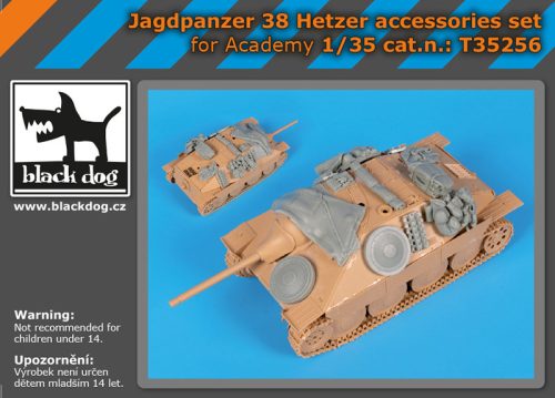 Black Dog T35256 Jagdpanzer 38 Hetzer accessories set for Academy dioráma makett kiegészítő (1/35)