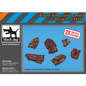   Black Dog T35258 British army clothes WW II dioráma makett kiegészítő (1/35)