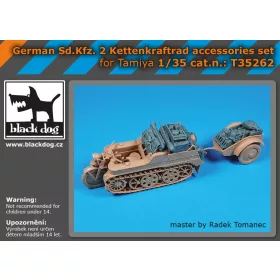   Black Dog T35262 German Sd.Kfz 2 Kettenkrattrad accessories set for Tamiya dioráma makett kiegészítő (1/35)