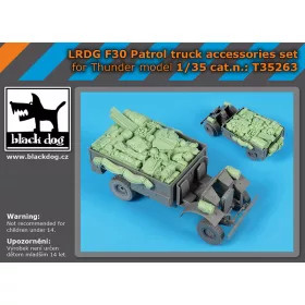   Black Dog T35263 LRDG F30 Patrol Truck accessories set for Thunder model dioráma makett kiegészítő (1/35)