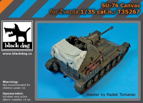 Black Dog T35267 SU -76 canvas for Zvezda dioráma makett kiegészítő (1/35)