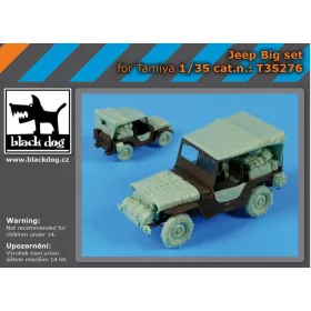 Black Dog T35276 Jeep big set dioráma kiegészítő (1/35)