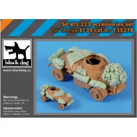   Black Dog T35278 German Sd.kfz 223 accessories set dioráma makett kiegészítő (1/35)