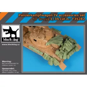   Black Dog T35282 German Panzerkampfwagen IV accessories set for Tamiya dioráma makett kiegészítő (1/35)