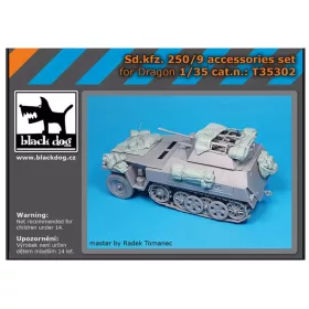   Black Dog T35302 German Sd.Kfz 250/9 accessories set dioráma makett kiegészítő (1/35)