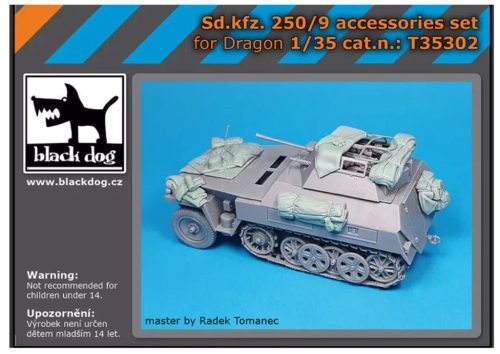 Black Dog T35302 German Sd.Kfz 250/9 accessories set dioráma makett kiegészítő (1/35)