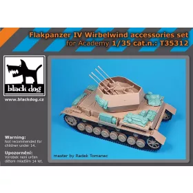   Black Dog T35312 German Flakpanzer IV Wirbelwind accessories set dioráma makett kiegészítő (1/35)