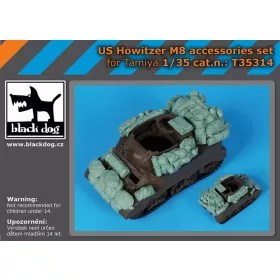   Black Dog T35314 US Howitzer M8 accessories set dioráma makett kiegészítő (1/35)