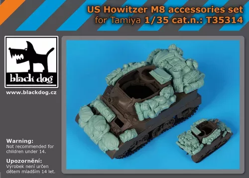 Black Dog T35314 US Howitzer M8 accessories set dioráma makett kiegészítő (1/35)